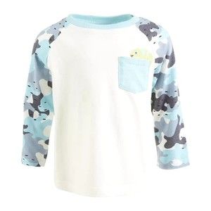 NWT FIRST IMPRESSIONS Toddler Boys Chameleon Blue Camo Cotton T-Shirt, Size: 3T